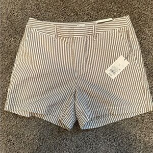 A New Day Women's Beige Striped Shorts